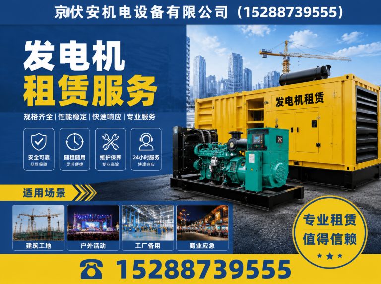 昌江静音发电车租赁展示图